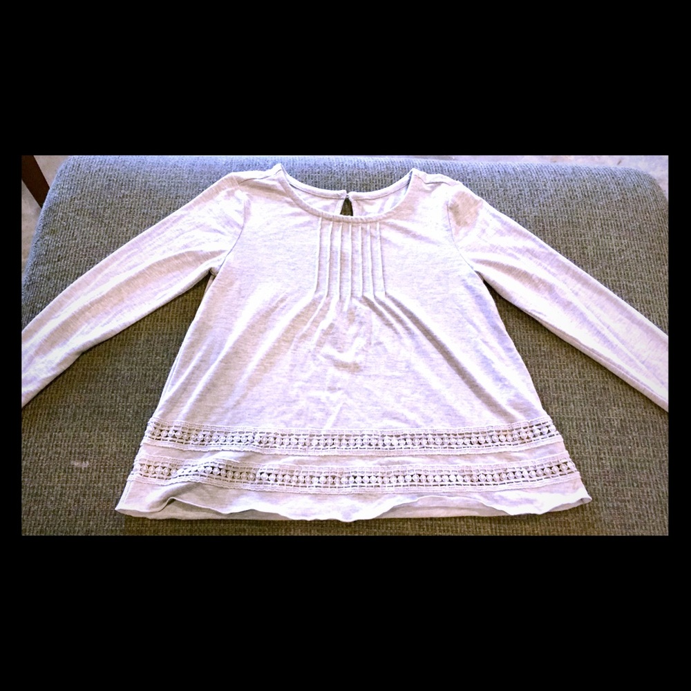 Old Navy heather grey long sleeve dress/shirt